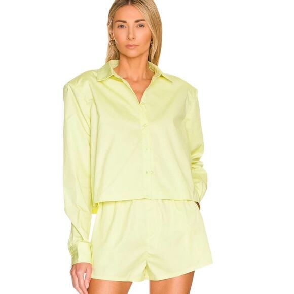 L'Academie Tops - L'Academie The Tory Blouse in Cornsilk NWOT Size Small